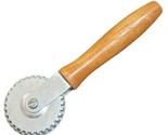 Vintage KrimpKut Sealer Pastry Crimped Cutter Hand Tool w Wood Handle - $8.86