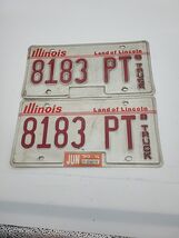 Vtg 1999 Illinois Truck License Plate Set Classic Garage Collectors Deco... - $49.30 CAD