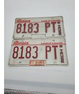 Vtg 1999 Illinois Truck License Plate Set Classic Garage Collectors Deco... - $642.13 MXN