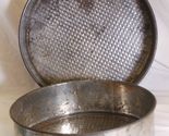 Spring Form Metal Baking Cake Pans Cheesecake Molds Rustic Set of 2 - $16.82