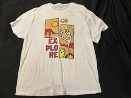 Sonoma 2XLT “Go Explore” Desert Graphic Tee White Short Sleeve T-Shirt - $11.50