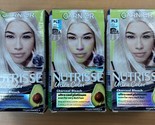 3pk Garnier Nutrisse Charcoal Ultra Platinum Bleach Cool Platinum Hair Dye - $24.63