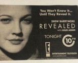 Drew Barrymore Revealed  Jules Asner Tv Guide Print Ad E! Entertainment ... - $5.93