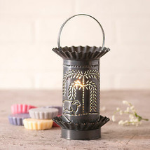Mini Wax Warmer with Willow and Sheep in Country Tin - $31.95