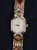 Ladies Watch French Michel Herbelin Gold Faux Diamond Chain 3 Jewel - £294.65 GBP