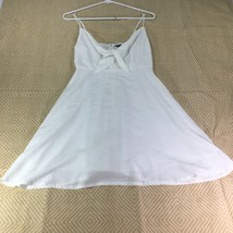 Womens Shein White Tie Front Lined Sleeveless Dress Size XS - £11.76 GBP