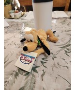 Disney Parks PLUTO Plush Beanie Soft Laying Down Mickey Mouse Dog 9” WT - $11.60