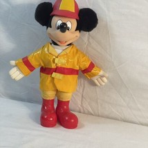 Fireman Disney Mickey Mouse Plush Approximately 12&quot; Tall  Made by Applause - £14.05 GBP