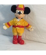 Fireman Disney Mickey Mouse Plush Approximately 12&quot; Tall  Made by Applause - $339.94 MXN