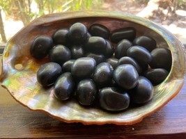 3X Agni Manitite Tumbled Stones 25-30mm Rare Tektite Pearl of Fire Indon... - $10.76