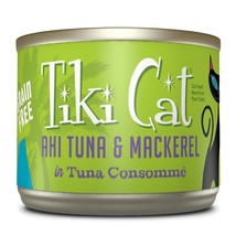 Tiki Pets Cat Luau Papeeko Ahi Tuna Mackerel 6oz. (Case of 8) - £37.94 GBP