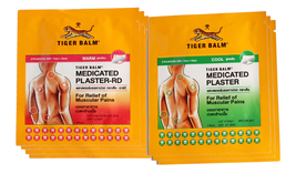 2 Packs Tiger Balm Cool Medicated Warm Patch Plaster Back Muscle Pain Relief - £19.14 GBP
