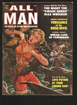 All Man #3 7/1959-violent horror cover-vampire bats-Gladiators-war-ghost... - $218.01