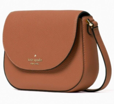 Kate Spade Leila Mini Flap Crossbody Brown Leather WLR00396 NWT $239 Retail FS - £79.37 GBP