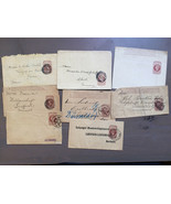 lot de 8 enveloppes anciennes du Royaume-Uni vers l&#39;Allemagne 1896- 1906 - $17.87
