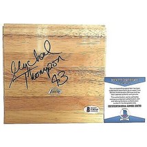 Mychal Thompson Los Angeles Lakers Autograph Basketball Floor Signed Bec... - £61.92 GBP