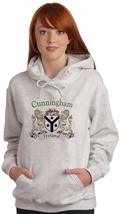 Cunningham Irish Coat of Arms Ash Hooded Sweat shirt - £27.32 GBP+