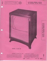 1957 Raytheon C-21C1-B Television Tv Photofact Manual 21C0-M C21C1B C21C0M - £8.17 GBP