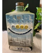 1968 RENO NEVADA 100 YEAR EMPTY DECANTER WITH ORIGINAL TAX STAMP - €24,06 EUR