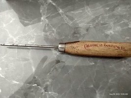 Advertising Metal Ice Pick Wood Handles CALIFORNIA BOTTLING CO I-203 - $17.98