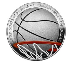 2020 Basketball Hall of Fame Colorized Silver Dollar - $103.95