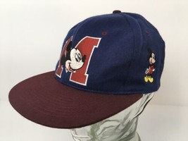 Mickey Mouse Hat Embroidered Disney Character Logo Snapback Spell Out Ex... - $21.73