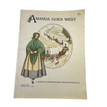 Amanda Goes West Paper Doll Book 1983 A Journal of Fashion History 1800s - $245.18 MXN