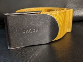 Vintage 1970&#39;s DACOR Quick Ditch Scuba Divers 54&quot; Weight Belt Yellow NO Weights - £21.02 GBP