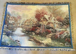 Thomas Kinkade Painter of Light Throw Blanket 62&quot; x 42&quot; - £20.39 GBP