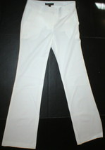 New Womens 6 Elizabeth and James Office Slacks Pants Tall White Trouser Designer - £209.67 GBP