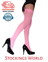 Pink Stockings 40 Denier Opaque Medium, Large, XL NEW - Super soft - $7.98