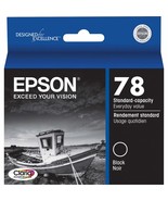 EPSON 78 Claria Hi-Definition Ink Standard Capacity Black Cartridge (T07... - $15.29+