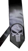 L@@K! The Punisher Necktie - Steel Gray - £30.04 GBP