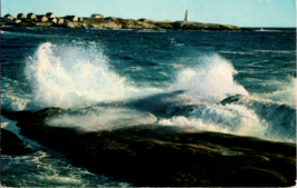 Postcard  Peggy&#39;s Cove Nova Scotia Lighthouse 1990 Posted 5.5 x 3.5 ins. - £3.95 GBP