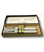 Vintage Sheaffer Ballpoint Pen and Marker Set - White / Boxed - $22.05