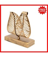 Elegant Metal Napkin Holder with Leaf Motif - Perfect for Indoor &amp; Outdo... - $42.68 CAD