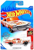 Hot Wheels - &#39;57 Plymouth Fury: &#39;20 HW Flames #2/10 - #168/250 *White Ed... - $3.25