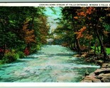Looking Down Stream At Falls Entrance Winona Falls PA UNP WB Postcard D14 - £3.07 GBP