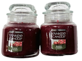 2 Pack Yankee Candle Mini Glass Jar Candles 3.7oz Red - £23.53 GBP