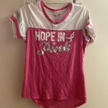 Susan G Komen Women’s Breast Cancer T Shirt M Hope In Pink Bust 34” - £6.06 GBP