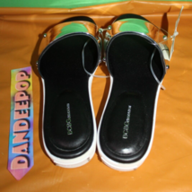 BCBG Generation Chrome Silver Slide Sandals Shoes Size Women&#39;s 7M - £31.64 GBP