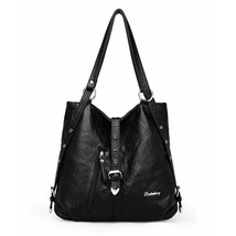Lanyibaige 2022 New Vintage Women Backpa Female Leather Shoulder Bag School Bags - £31.79 GBP