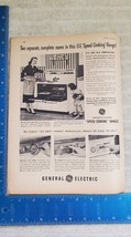 Vintage General Electric 1952 Range Advertisement - £9.53 GBP