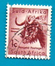 South African Postage Stamp 1961 Local Animals Stamps of 1954 with New Currency - $1.99