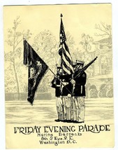 Friday Evening Parade Marine Barracks Washington DC 1963 Program Justice... - $44.62