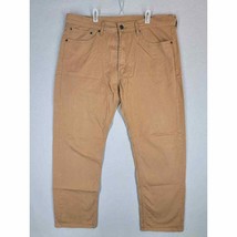 Levi&#39;s Jeans Men&#39;s 505 36x30 Straight Leg Relaxed Pants Brown Denim - £19.47 GBP