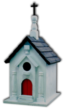 Rustic Americana River Road Church Birdhouse - $30.60