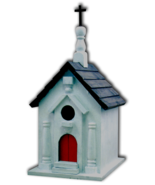Rustic Americana River Road Church Birdhouse - $30.60