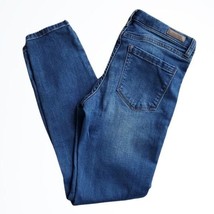 Blank NYC Spray On Mid Rise Distressed Skinny Blue Jeans Size 28 Waist 27 Inches - £26.27 GBP