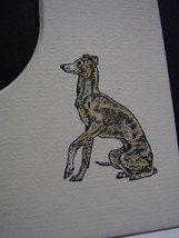 Picture Frame Mats 8x10 for 5x7 Sitting Italian Greyhound hand-colored mat - £5.58 GBP
